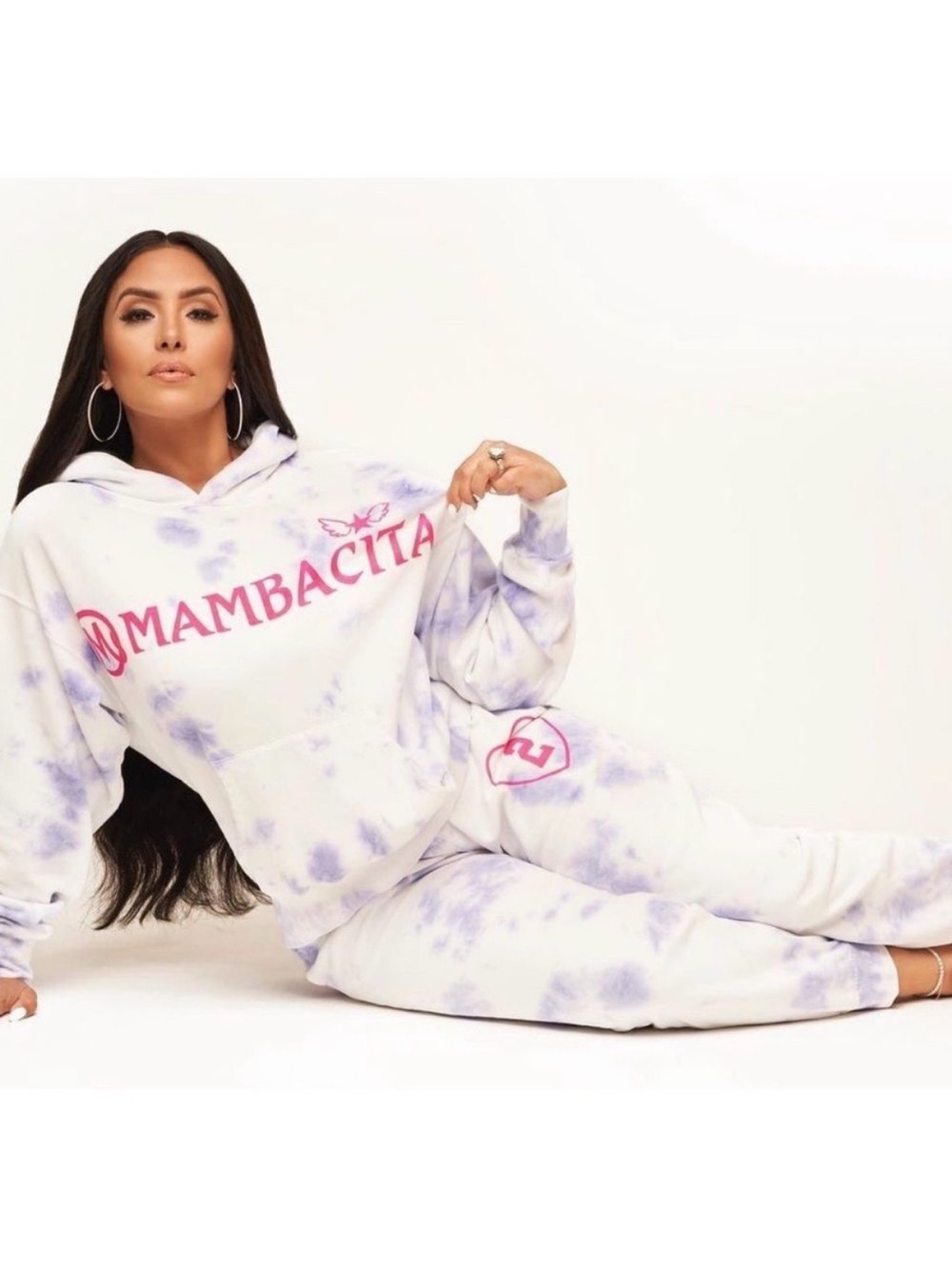 DANNIJO Mambacita Purple Tie Dye Hoodie M
